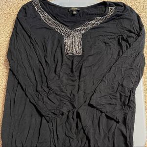 Black Cupio beaded shirt